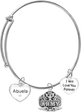 Abuela, I Will Love You Forever, Air Force Hypoallergenic, Safe-Nickel Free, No Poisonous Lead Or Cadmium