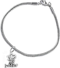 Army, I Love My Soldier, Snake Chain Bracelet Hypoallergenic, Safe-Nickel, Lead, Cadmium Free
