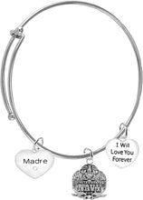 Madre, I Will Love You Forever, Navy Hypoallergenic, Safe-Nickel Free, No Poisonous Lead Or Cadmium