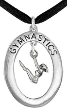 Gymnast Posed On Bars Necklace, Adjustable, Hypoallergenic, Nickel, Lead & Cadmium Free