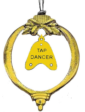 Tap Dance, 14KT Goldtone Christmas Ornament, What A Wonderful Gift For Yourself,Or Someone Special,Looks Great On The Tree, Comes Gift Ready In A Black Velvet Bag, Made In The USA