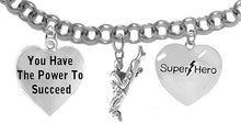 Martial Arts, Kickboxing Jewelry, Karate Jewelry, Super Hero, You Have The Power To Succeed, " Martial Arts Jewelry" Adjustable Bracelet Hypoallergenic, Safe-Nickel, Lead Free