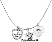 Policeman's, I Love My Policeman, Mom, Key to My Heart, Adjustable, Hypoallergenic, Safe-Nickel, Lead, Free