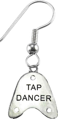 Tap Dancer Charm, Sterling Silver Solid .925 Sterling Not Plated Or Coated Fishhoook Earring, Charm-Nickel, Lead, Cadmium Free