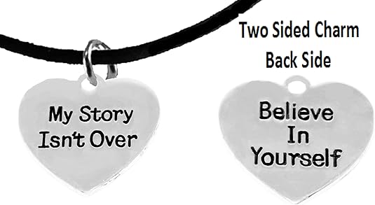 My Story Isn't Over, Believe In Yourself, On Black Suede Adjustable Bracelet, Hypoallergenic Safe-Nickel, Lead And Cadmium Free