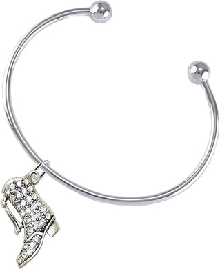 Drill Boot Crystal Bracelet, Safe-Nickel, Lead & Cadmium Free!