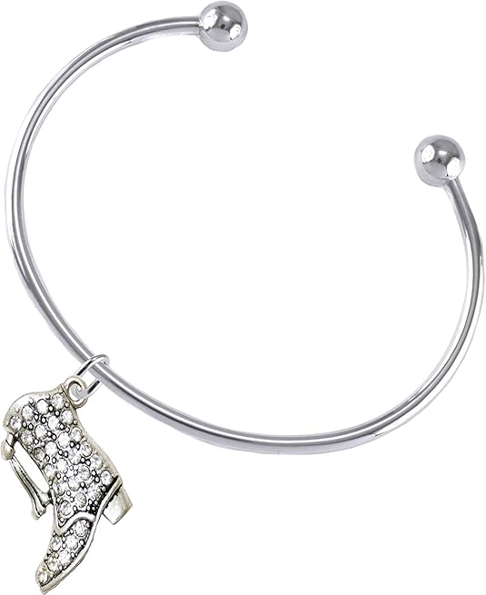 Drill Boot Crystal Bracelet, Safe-Nickel, Lead & Cadmium Free!