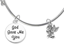 God Gave Me You, Praying Angel Of God, Hypoallergenic Adjustable Miracle Wire Bracelet, Safe-Nickel, Lead And Cadmium Free