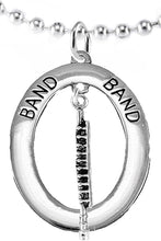 Band Flute Player Hypoallergenic Adjustable Necklace, Safe-Nickel, Lead Free