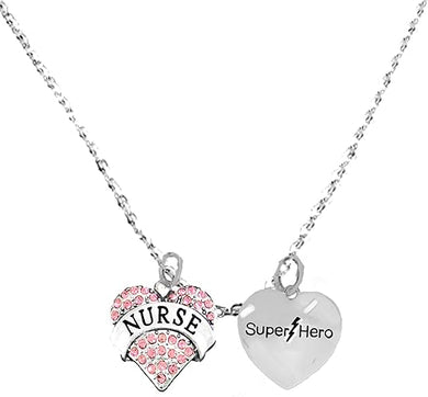 Nurse, Super Hero Sterling Silver, Solid .925 Sterling, Not Plated Or Coated, 18 Inch Necklace, Charm, Nickel, Lead, Cadmium Free. Fast
