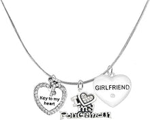 Policeman's, I Love My Policeman, Girlfriend, Key To My Heart, Adjustable Snake Chain Necklace., Hypoallergenic, Safe-Nickel, Lead, Free