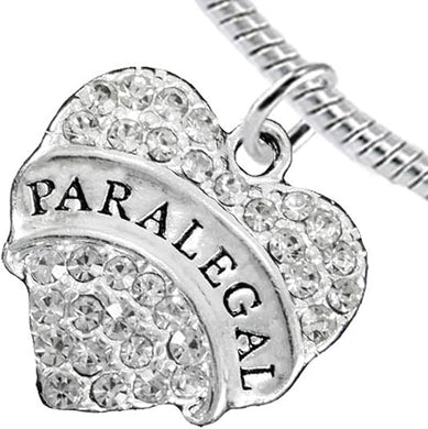 Paralegal Heart Charm Bracelet Hypoallergenic, Safe, Nickel, Lead & Cadmium Free!
