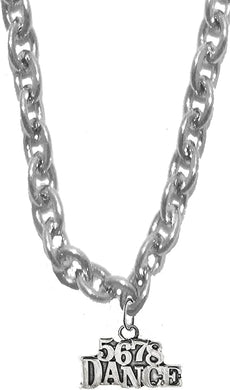5678, 5678 Dance,Dancer,Dance, Jazz, Entertainer, Musical, Broadway,Stage Perfomer On A STERLING SILVER Solid .925 Sterling, Not Plated Or Coated.Cable Chain Necklace, Charm-Nickel, Lead, Cadmium Free