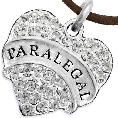 Paralegal Adjustable Heart Charm Necklace Hypoallergenic, Safe, Nickel, Lead & Cadmium Free!