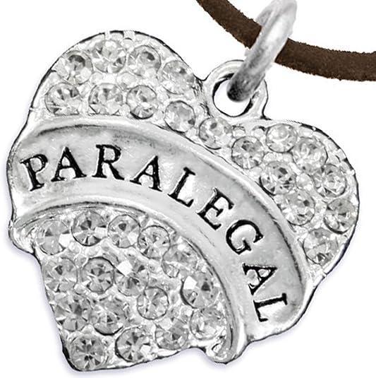 Paralegal Adjustable Heart Charm Necklace Hypoallergenic, Safe, Nickel, Lead & Cadmium Free!