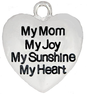 Creative My Mom, My Joy, My Sunshine,My Heart.Hyperallergenic, Safe-Nickel, Lead, And Cadmium Free