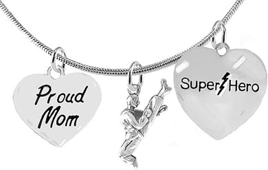 Martial Arts, Kickboxing Jewelry, Karate Jewelry, Super Hero, Proud Mom, 