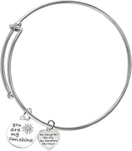 You Are My Sunshine, My Daughter, My Joy, My Sunshine, My Heart Hypoallergenic Adjustable Miracle Wire Bracelet, Safe-Nickel, Lead And Cadmium Free