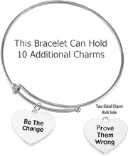Be The Change, Prove Them Wrong, On MIracle Wire Adjustable Bracelet, Hypoallergenic Safe-Nickel, Lead And Cadmium Free