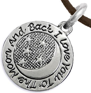 Mother's Day Jewelry, Mom Jewelry, Grandma Jewelry I Love You To The Moon And Back Adjustable Necklace Hypoallergenic-Safe, Nickel, Lead, Free