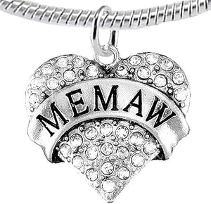Memaw Charm Bracelet Hypoallergenic, Safe-Nickel, Lead & Cadmium Free!