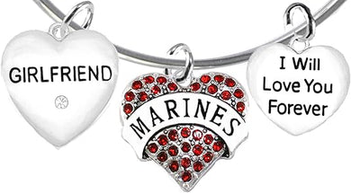 Marine Girlfriend, I Will Love You Forever, Hypoallergenic, Safe-Nickel Free, No Poisonous Lead Or Cadmium