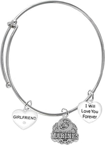 Girlfriend, I Will Love You Forever, Marine Hypoallergenic, Safe-Nickel Free, No Poisonous Lead Or Cadmium