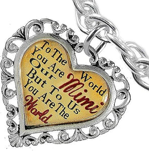 Mimi Heart Charm Bracelet Hypoallergenic, Safe, Nickel, Lead & Cadmium Free!