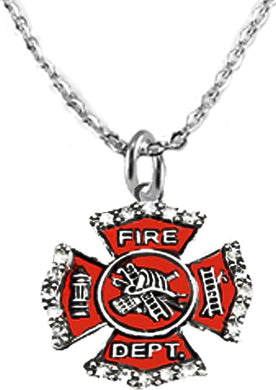 Firefighter, Firefighter Sterling Silver, Solid .925 Sterling, Not Plated Or Coated. 18 Inch Necklace Chain, Nickel, Lead, Cadmium Free