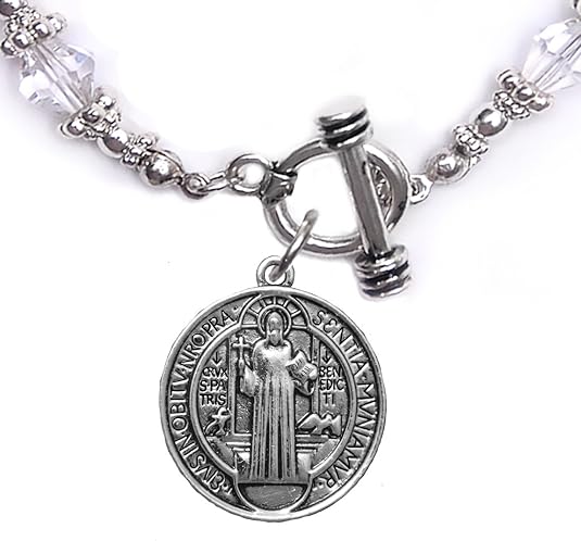 Saint Benedict Protective Charm, and Prayer, Protect Me from Harm, from Evil, from The Devil. Nickle, Lead Cadmium Free