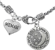 Mamaw and I Love You to The Moon and Back Necklace Hypoallergenic, Safe-Nickel, Lead & Cadmium Free