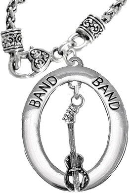 Electric Bass Guitar, Hypoallergenic Adjustable Necklace, Safe-Nickel, Lead And Cadmium Free