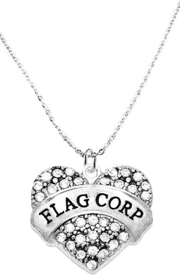 Flag Corp Crystal Heart Necklace, Safe-Hypoallergenic, Nickel, Lead & Cadmium Free!