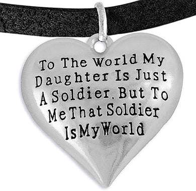 Army, Enlisted Daughter, My Daughter, She is My World, Bracelet, Adjustable Hypoallergenic-Safe