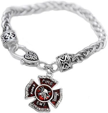 EMT/FIREFIGHTER Bracelet, Safe-Nickel, Lead & Cadmium Free!