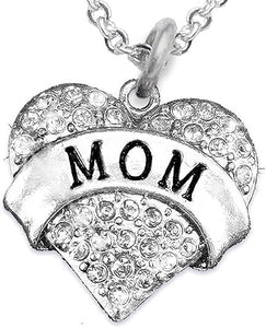 Mom Charm Necklace Adjustable, Hypoallergenic, Safe-Nickel, Lead & Cadmium Free!
