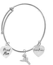 Martial Arts, Kickboxing, And Karate Jewelry, Super Hero, Proud Mom, Adjustable Bracelet Hypoallergenic, Safe-Nickel, Lead Free