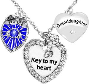 Policeman's Grandaughter Necklace, Hypoallergenic, Safe-Nickel, Lead, Cadmium Free