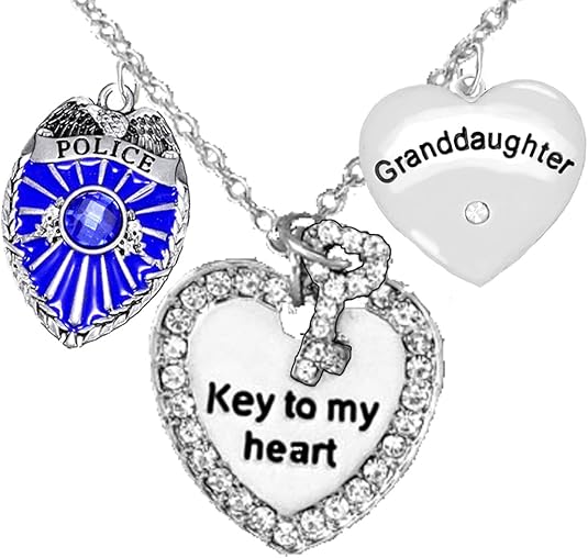 Policeman's Grandaughter Necklace, Hypoallergenic, Safe-Nickel, Lead, Cadmium Free