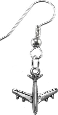 Jet Airplane Hypoallergenic Earring, Nickel, Lead, And Cadmium Free