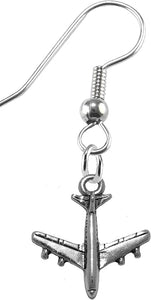 Jet Airplane Hypoallergenic Earring, Nickel, Lead, And Cadmium Free