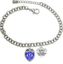 Policeman's, My Mom, My Joy, My Sunshine, My Heart, Adjustable Bracelet, Hypoallergenic, Safe-Nickel Free, No Poisonous Lead Or Cadmium.