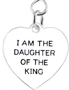 I Am The Daugther Of The King Heart Earrings, Safe-Nickel, Lead & Cadmium Free!