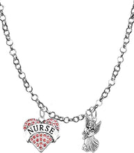 RN, Nurse, To Us You Are An Angel, Adjustable Charm Necklace, Hypoallergenic, Safe-Nickel, Lead, Free