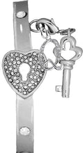It Really Locks!, The Key to My Heart, Initial Q, Cuff Crystal Bracelet, Hypoallergenic, Safe-Nickel, Lead, Free