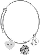 Mom, I Will Love You Forever, Army Hypoallergenic, Safe-Nickel Free, No Poisonous Lead Or Cadmium