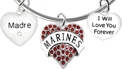 Marine Madre, I Will Love You Forever, Hypoallergenic, Safe-Nickel Free, No Poisonous Lead Or Cadmium