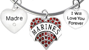 Marine Madre, I Will Love You Forever, Hypoallergenic, Safe-Nickel Free, No Poisonous Lead Or Cadmium