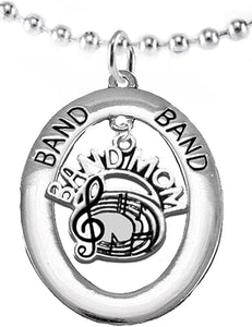 Band Mom, Hypoallergenic Adjustable Necklace, Safe-Nickel, Lead and Cadmium Free
