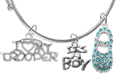Trooper's Wife's, It's A Boy, Adjustable Bracelet, Hypoallergenic, Safe-Nickel, Lead, Cadmium Free